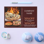 cateringdienst deli shop Italiaanse pizza Flyer (Enkel)