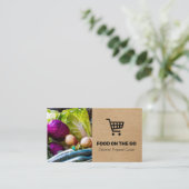 cateringdienst | levering van levensmiddelen | boe visitekaartje (Staand voorkant)