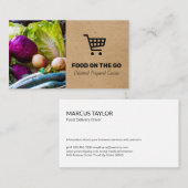 cateringdienst | levering van levensmiddelen | boe visitekaartje (Voorkant / Achterkant)