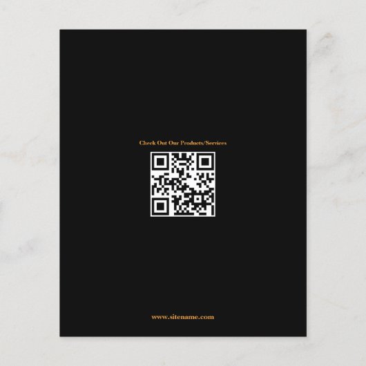 Cateringdiensten Aangepaste Bewerkbare Flyer (Achterkant)