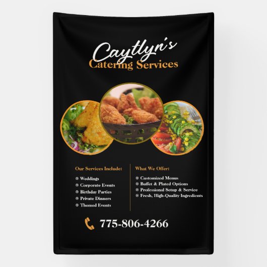 Cateringdiensten Custom Banner (Verticaal)