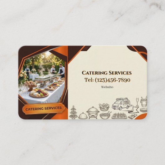 CATERINGDIENSTEN VISITEKAARTJE (Voorkant)