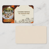 CATERINGDIENSTEN VISITEKAARTJE (Voorkant / Achterkant)