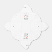 Cateringdiensten voeg naam QR-code website bakkeri Bedankdoosjes (Uitgevouwen)