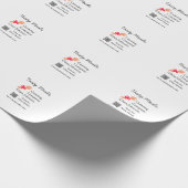 Cateringdiensten voeg naam QR-code website bakkeri Cadeaupapier (Hoek)