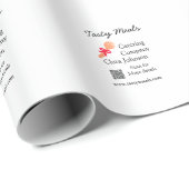 Cateringdiensten voeg naam QR-code website bakkeri Cadeaupapier (Rol Hoek)