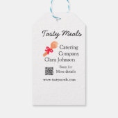 Cateringdiensten voegen naam toe QR code website b Cadeaulabel (Achterkant)