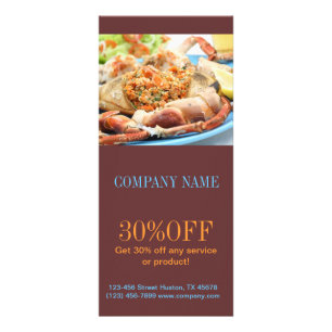 cateringdiensten zeevruchten reclamekaart