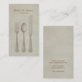  cateringwerktuigen visitekaartje (Voorkant / Achterkant)