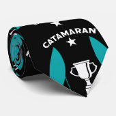 Catermaran Hydrofoil Zeilboot Racing Stropdas (Opgerold)