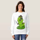 Caterpijler als piraat met zwaard trui (Voorkant volledig)