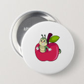 Caterpijler Apple Ronde Button 7,6 Cm (Voorkant /achterkant)