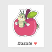 Caterpijler Apple Sticker (Vel)