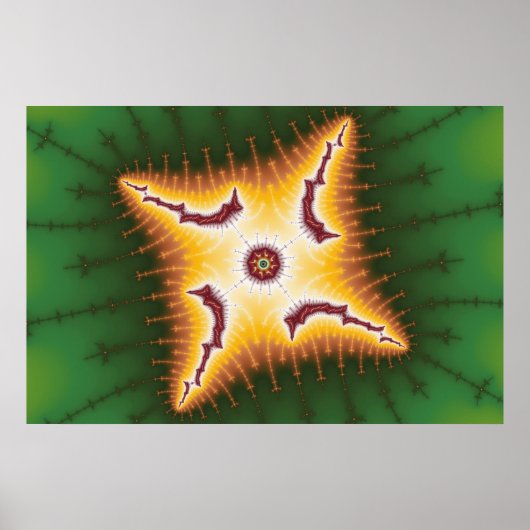 Caterpijler - Fractaal Poster (Voorkant)