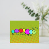 Caterpijler Netty + uw ideeën Briefkaart (Staand voorkant)