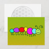 Caterpijler Netty + uw ideeën Briefkaart (Voorkant / Achterkant)