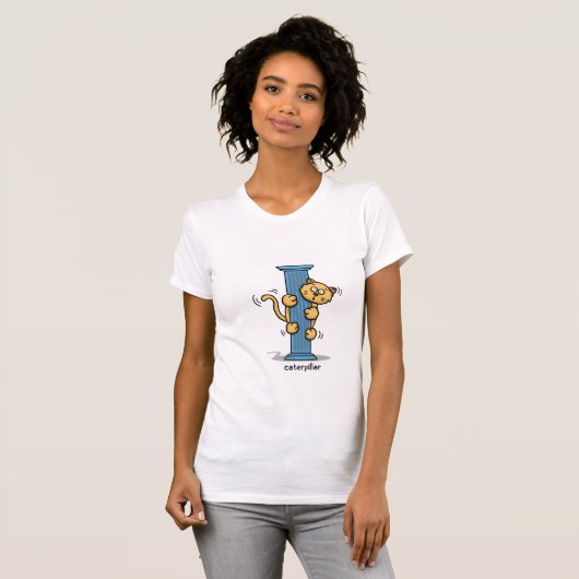 caterpijler t-shirt (Voorkant volledig)