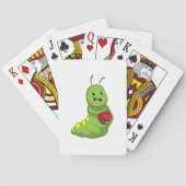 Caterpilaar bij Bowling met Bowling ball Pokerkaarten (Achterkant)