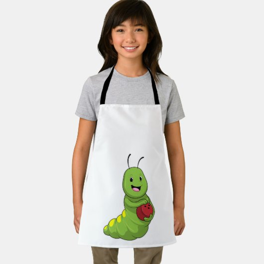 Caterpilaar bij Bowling met Bowling ball Schort (Insitu)