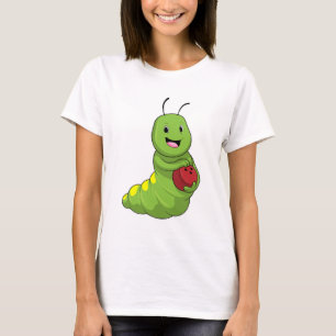 Caterpilaar bij Bowling met Bowling ball T-shirt