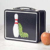 Caterpilaar bij Bowling met Bowling pin (In situ)