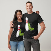 Caterpilaar bij Bowling met Bowling pin T-shirt (Unisex)