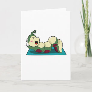 Caterpilaar bij fitnessout kaart