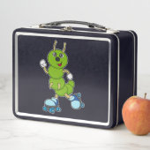 Caterpilaar bij gealigneerde schaatsen met rollers (In situ)