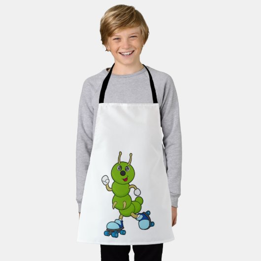 Caterpilaar bij gealigneerde schaatsen met rollers schort (Gedragen)