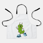 Caterpilaar bij gealigneerde schaatsen met rollers schort (Voorkant)