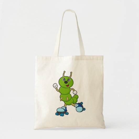 Caterpilaar bij gealigneerde schaatsen met rollers tote bag (Voorkant)