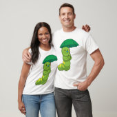 Caterpilaar bij Raining met Umbrella T-shirt (Unisex)