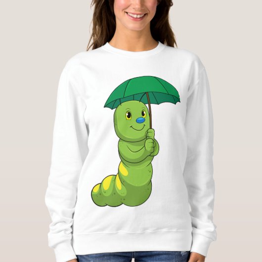 Caterpilaar bij Raining met Umbrella Trui (Voorkant)