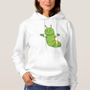 Caterpilaar bij Yoga Meditation Hoodie