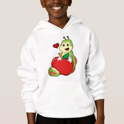 Caterpilaar met Apple (Voorkant)