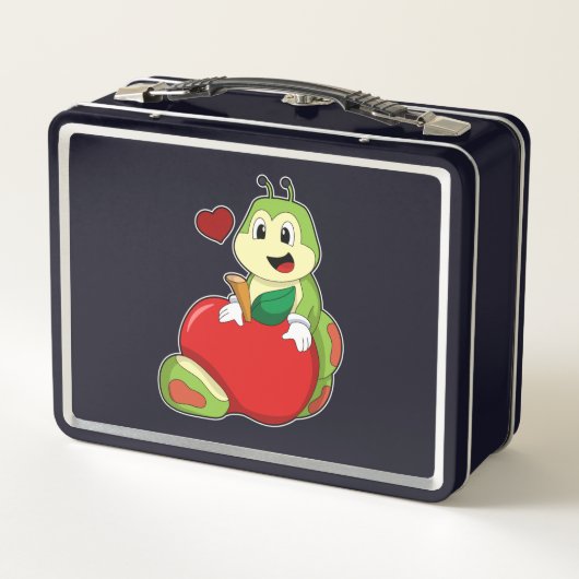 Caterpilaar met Apple (Achterkant)
