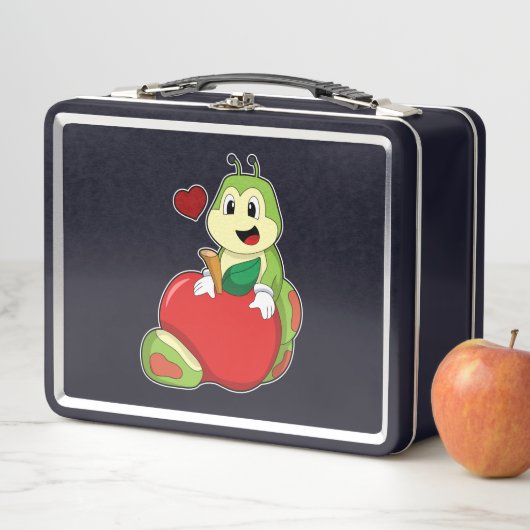 Caterpilaar met Apple (In situ)