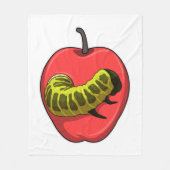 Caterpilaar met Apple Fleece Deken (Voorkant)