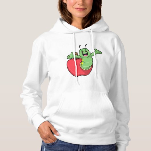 Caterpilaar met Apple Hoodie (Voorkant)