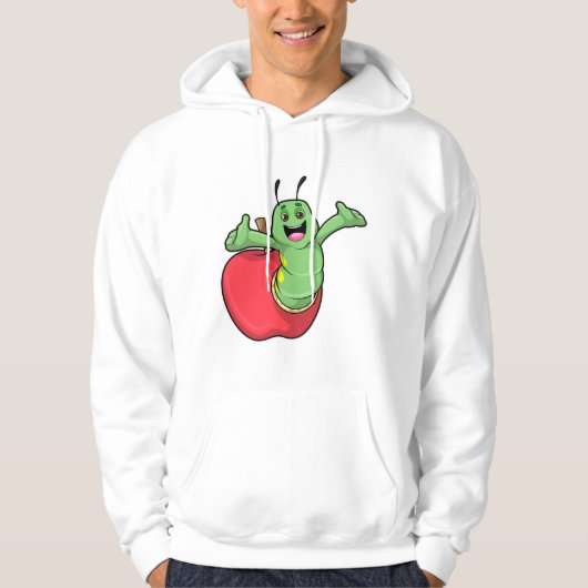 Caterpilaar met Apple Hoodie (Voorkant)