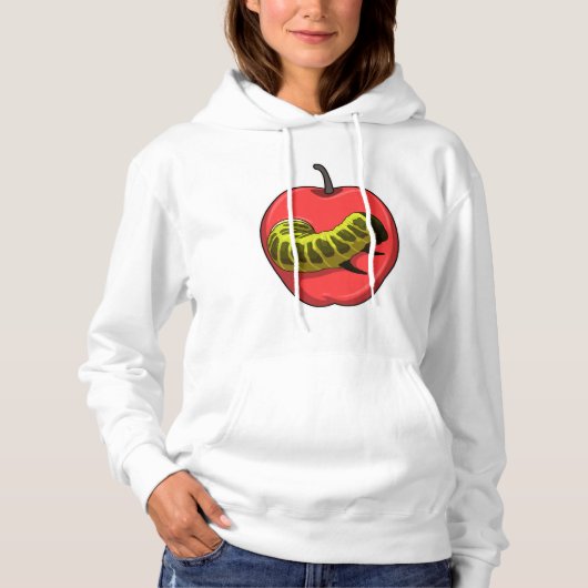 Caterpilaar met Apple Hoodie (Voorkant)