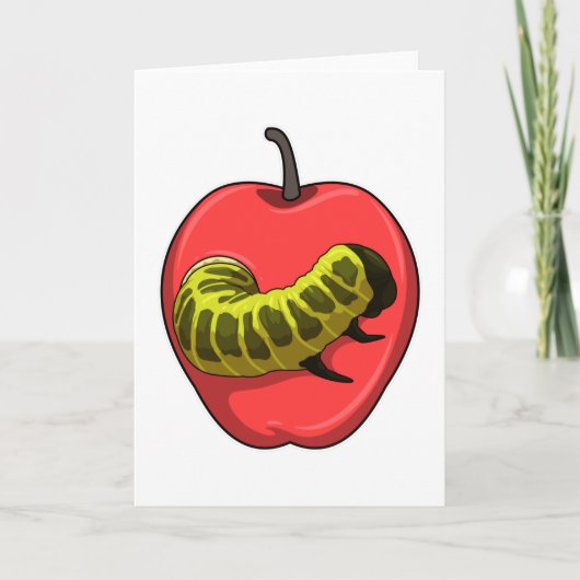 Caterpilaar met Apple Kaart (Voorkant)