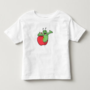 Caterpilaar met Apple Kinder Shirts
