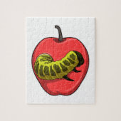 Caterpilaar met Apple Legpuzzel (Verticaal)