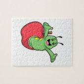 Caterpilaar met Apple Legpuzzel (Horizontaal)