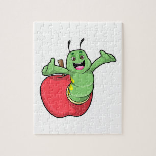 Caterpilaar met Apple Legpuzzel