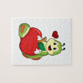 Caterpilaar met Apple Legpuzzel (Horizontaal)
