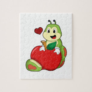 Caterpilaar met Apple Legpuzzel
