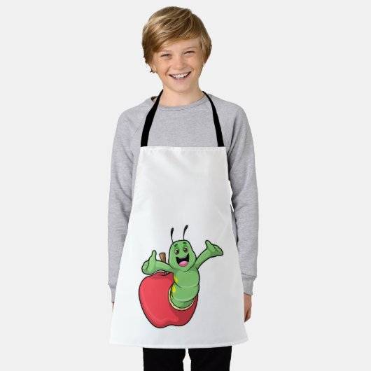 Caterpilaar met Apple Schort (Gedragen)
