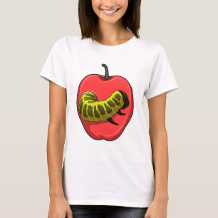 Caterpilaar met Apple T-shirt